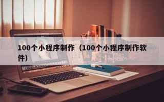 滨州100个小程序制作（100个小程序制作软件）